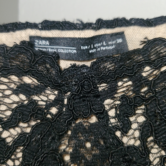 Black lace crop top - Picture 6 of 10